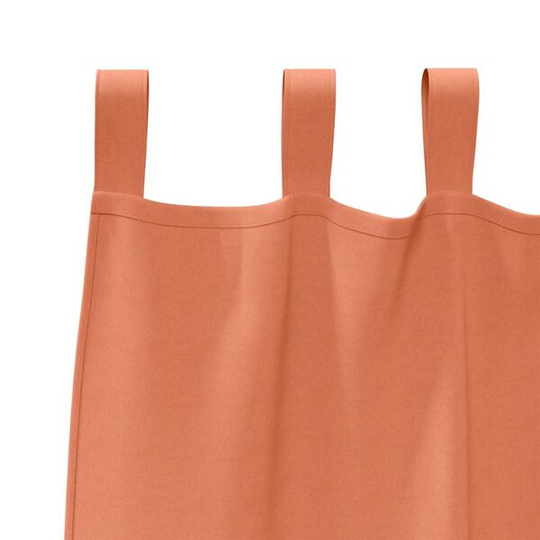 vidaXL Κουρτίνες με κουρτίνες 2 pcs Τερακότα 140x140cm Πολυεστέρας
