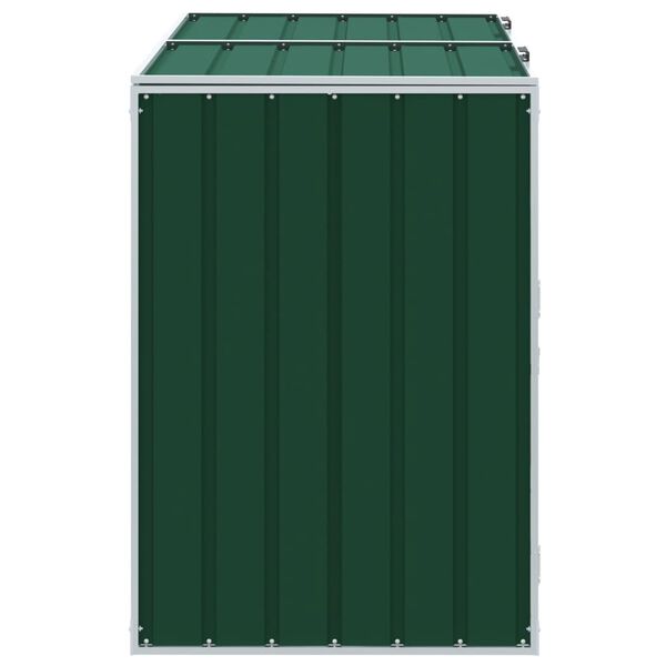 vidaXL Πλαίσιο Κάδων Απορριμμάτων Διπλό Κάδοι 144x81x113 εκ. Ατσάλι