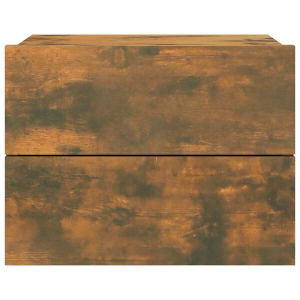 vidaXL Κομοδίνο Καπνιστή βελανιδιά 40x30x30 εκ. από Επεξεργασμένο Ξύλο