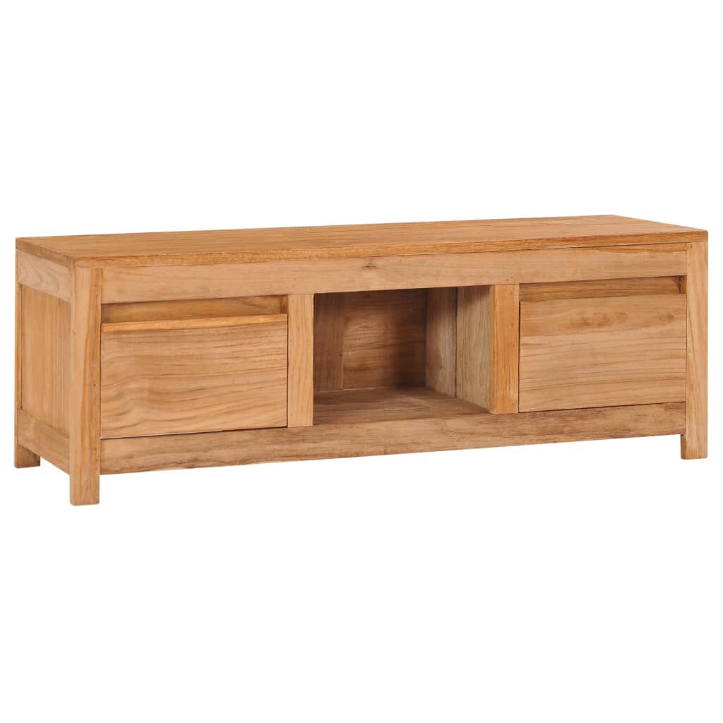 vidaXL Έπιπλο Τηλεόρασης 100 x 30 x 35 εκ. από Μασίφ Ξύλο Teak