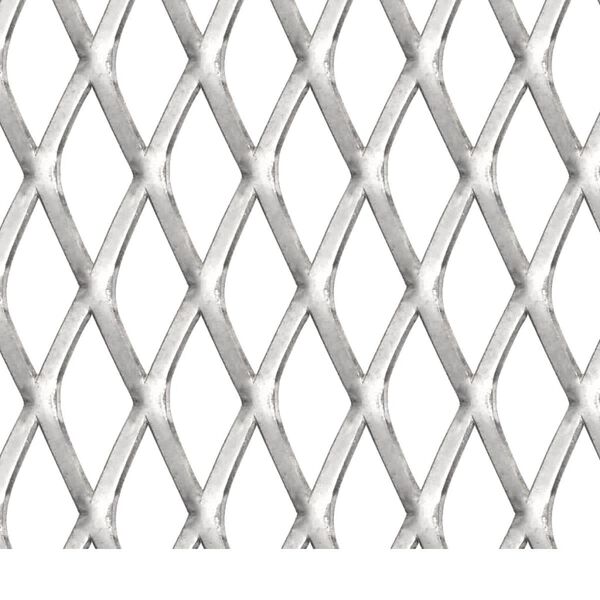 vidaXL Πλέγμα Ανεπτυγμένο 100x85 εκ. / 20x10x2 χιλ. Ανοξείδωτο Ατσάλι