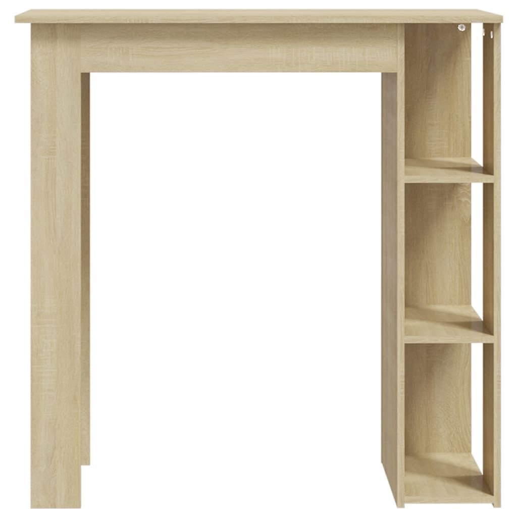vidaXL Τραπέζι Κονσόλα με Ράφι Sonoma Δρυς 102x50x103,5εκ Επεξ. Ξύλο