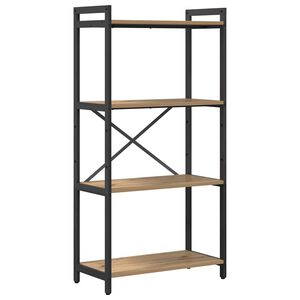 vidaXL &Rho;ά&phi;&iota; &Beta;&iota;&beta;&lambda;ί&omega;&nu; 60 x 30 x 120 &epsilon;&kappa; &Epsilon;&pi;&epsilon;&xi;&epsilon;&rho;&gamma;&alpha;&sigma;&mu;έ&nu;&omicron; &Xi;ύ&lambda;&omicron; Artisan Oak
