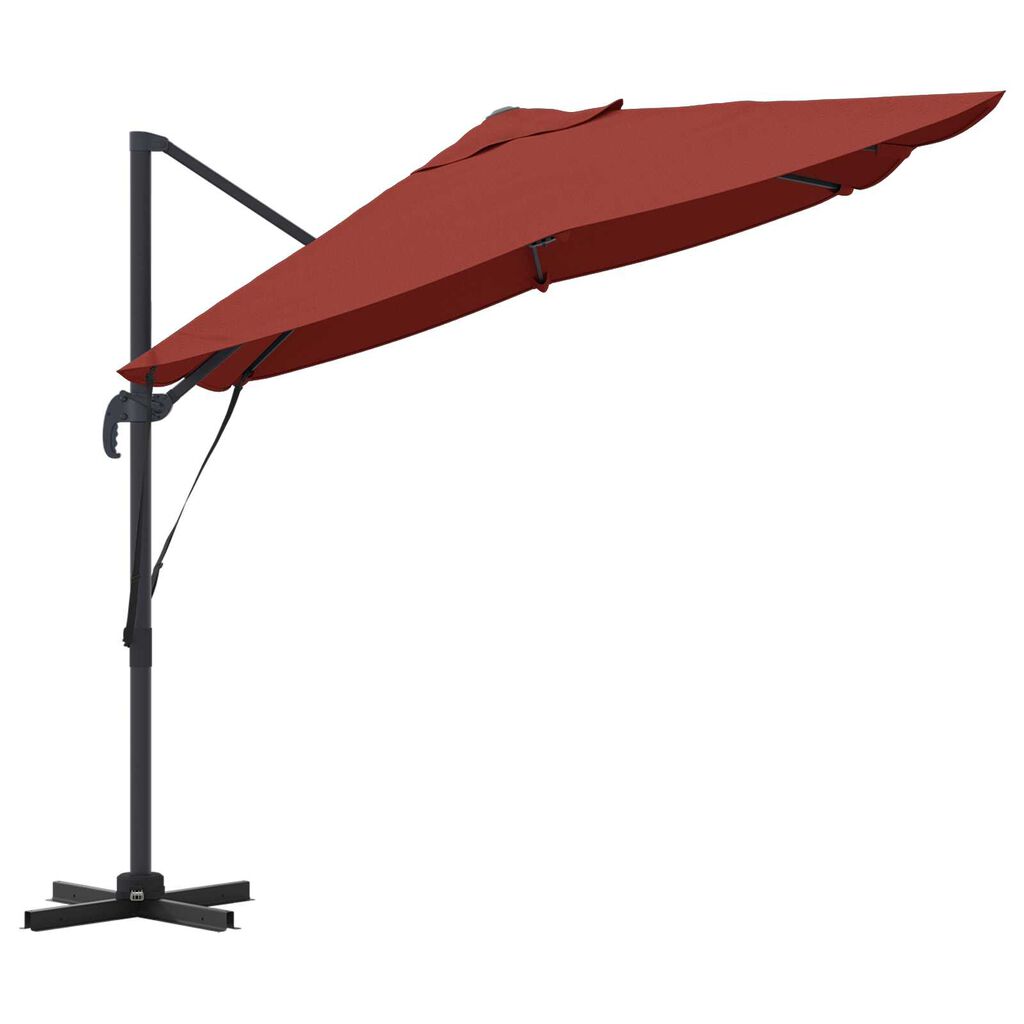 vidaXL Cantilever Roma Ομπρέλα σε Τερακότα 352x251x260 εκ, Αλουμίνιο
