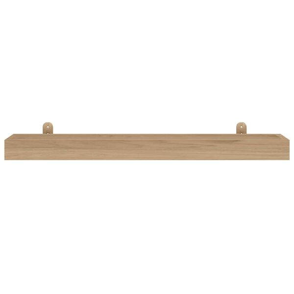 vidaXL Ράφια Τοίχου 2 τεμ. 90 x 15 x 6 εκ. από Μασίφ Ξύλο Teak