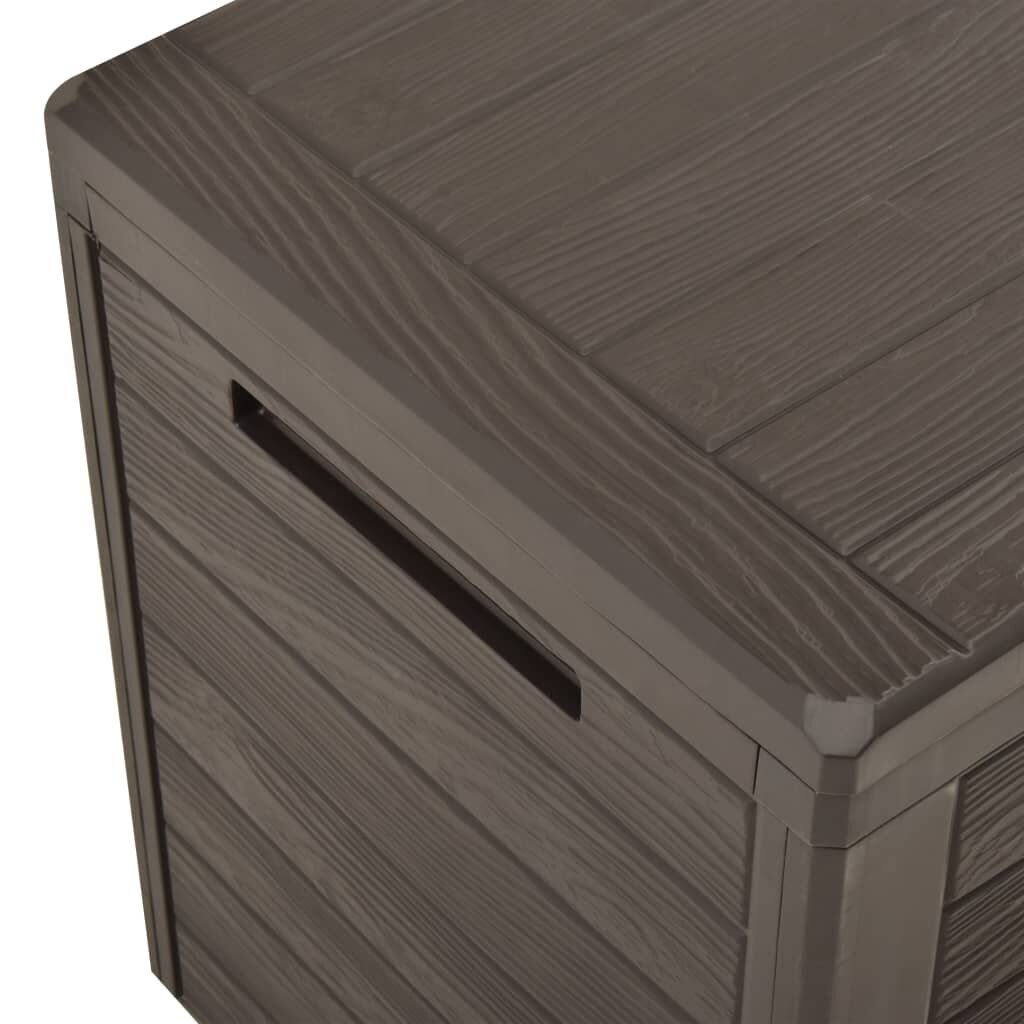 vidaXL Μπαούλο Αποθήκευσης Κήπου Καφέ 116 x 44 x 55 εκ.