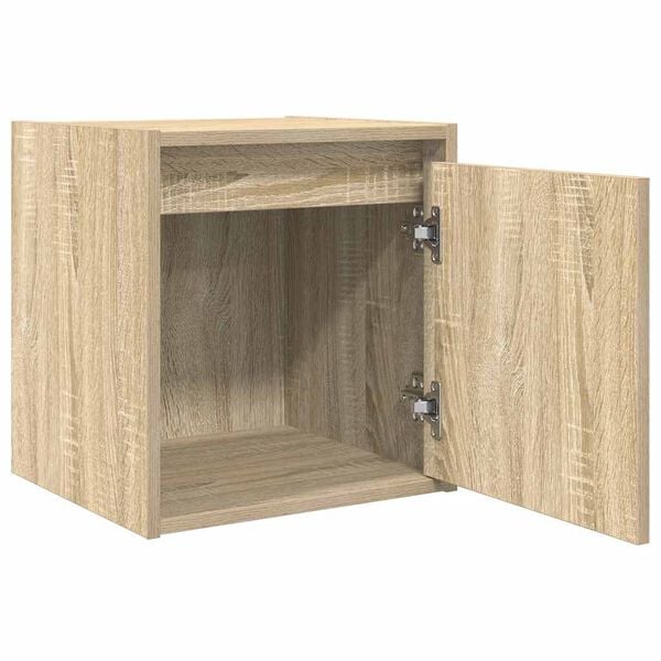 vidaXL Κομοδίνα Επιτοίχια 2 τεμ. Sonoma Δρυς 38x34x40 εκ.