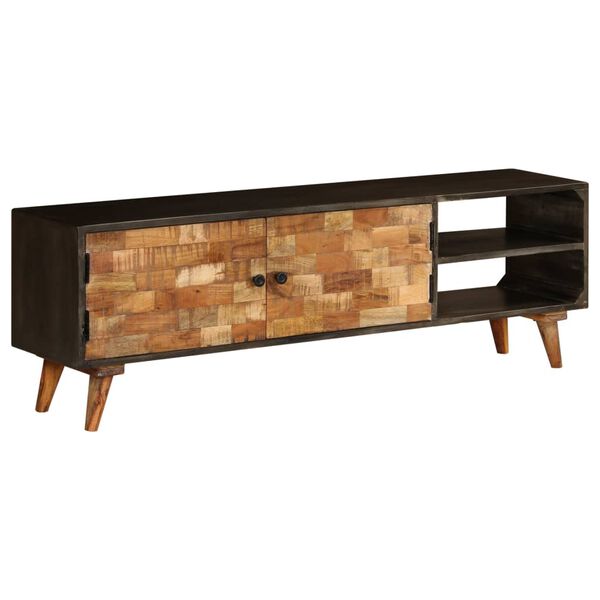 vidaXL Έπιπλο Τηλεόρασης 140 x 30 x 45 εκ. από Μασίφ Ξύλο Μάνγκο