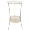 vidaXL Τραπέζι Bistro Vintage Στρογγυλό Λευκό 40 x 70 εκ. Μεταλλικό