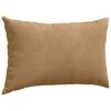 vidaXL Μαξιλάρι Καναπέ 2 pcs Καφέ 50 x 30 cm Υφασμάτινο Κορντουρά
