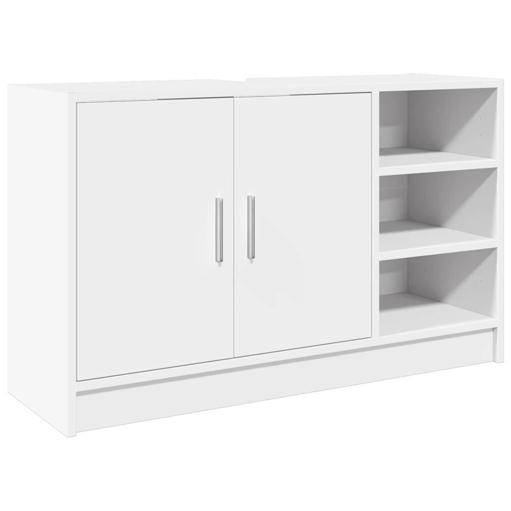 vidaXL Ντουλάπι Νιπτήρα Λευκό 90x29x55 εκ. Επεξεργασμένο Ξύλο
