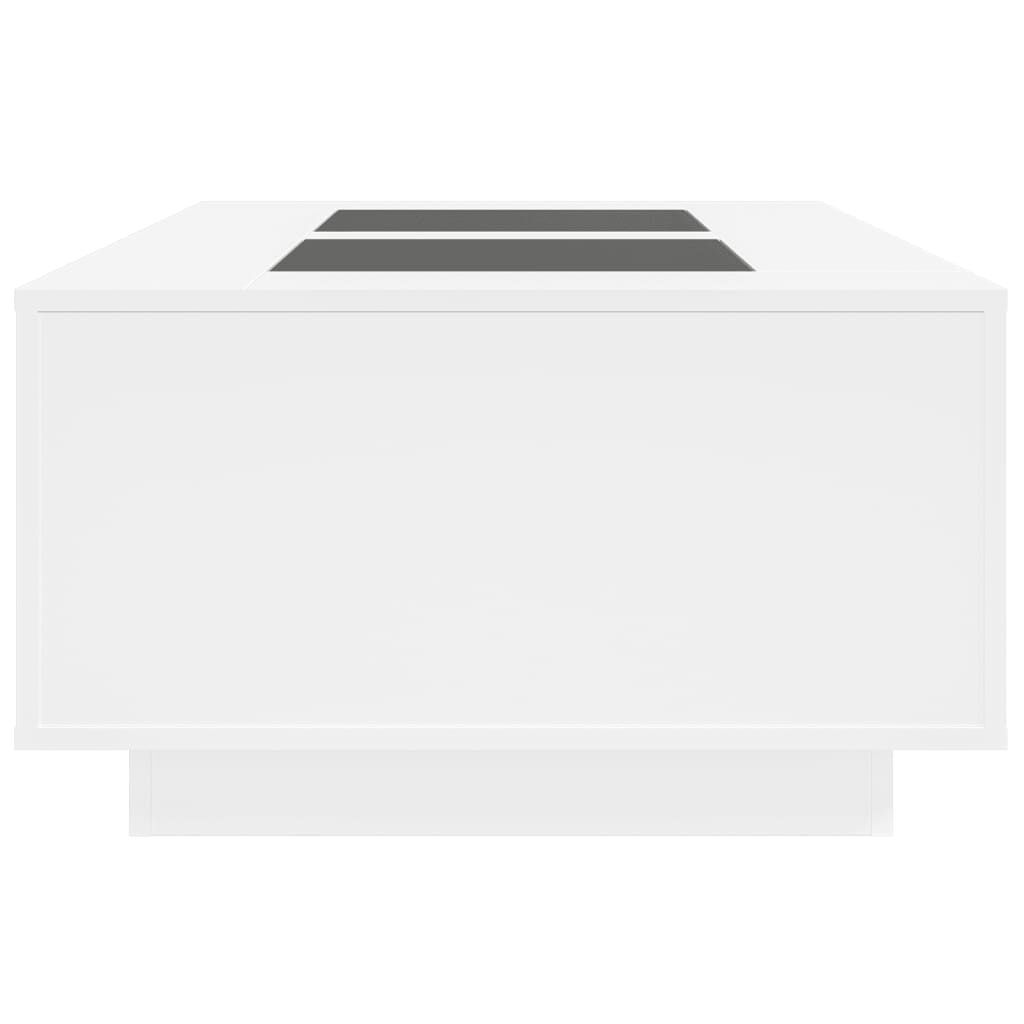 vidaXL Τραπεζάκι Σαλονιού Infinity LED Λευκό 116x69x40 εκ.