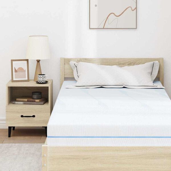vidaXL Στρώμα Λευκό 100 x 200 cm Pěna