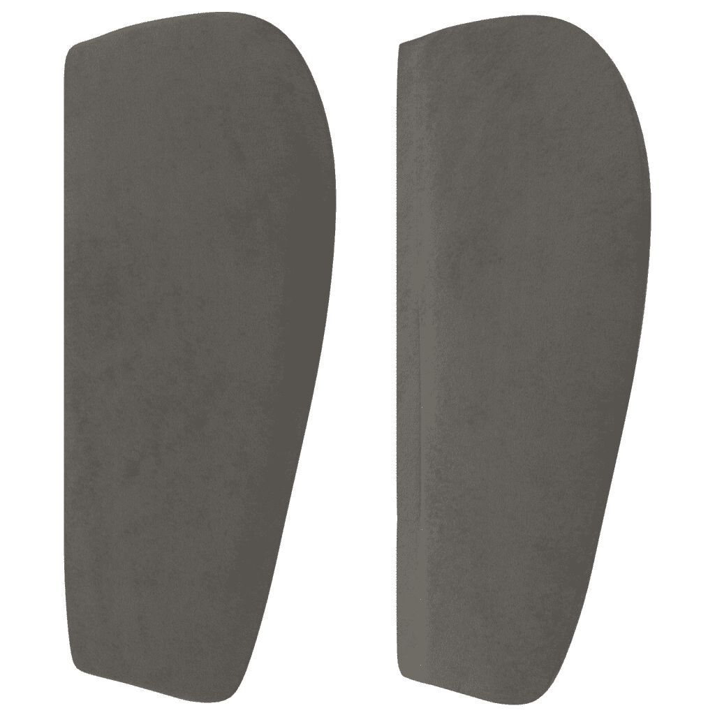 vidaXL Κρεβάτι Boxspring με Στρώμα Σκούρο Γκρι 80x200 εκ. Βελούδινο