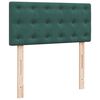 vidaXL Κρεβάτι Boxspring με Στρώμα Σκούρο Πράσινο 80x200 εκ. Βελούδινο