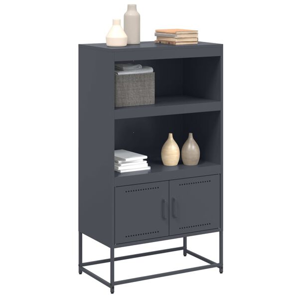 vidaXL Ντουλάπι Ανθρακί 68,5x38,5x123,5 εκ. από Ατσάλι
