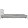 vidaXL Πλαίσιο Κρεβατιού Γκρι Sonoma 150x200 εκ. Επεξ. Ξύλο & Μέταλλο