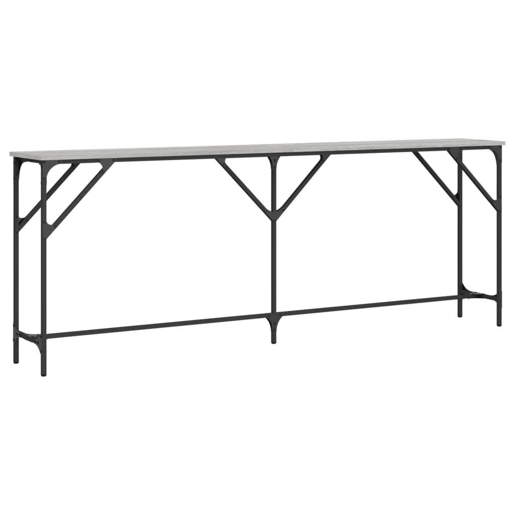 vidaXL Τραπέζι Κονσόλα Γκρι Sonoma 200x29x75 εκ. Επεξεργασμένο Ξύλο
