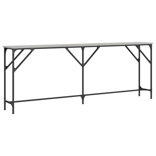 vidaXL Τραπέζι Κονσόλα Γκρι Sonoma 200x29x75 εκ. Επεξεργασμένο Ξύλο