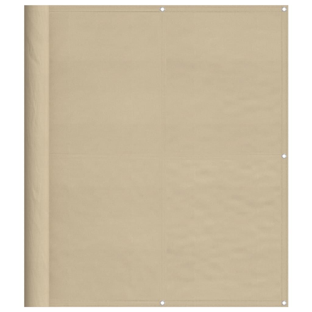 vidaXL Διαχωριστικό Βεράντας Μπεζ 120x1000εκ 100% Πολ. Ύφασμα Oxford