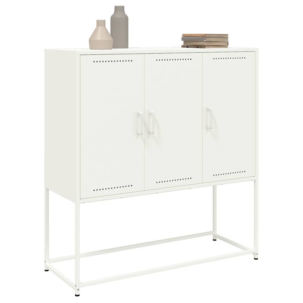 vidaXL Ντουλάπι Λευκό 100,5x39x107 εκ. Ατσάλινος