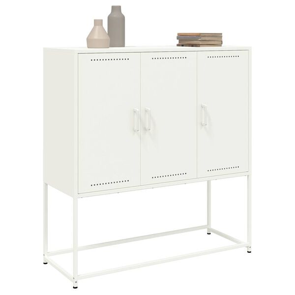 vidaXL Ντουλάπι Λευκό 100,5x39x107 εκ. Ατσάλινος