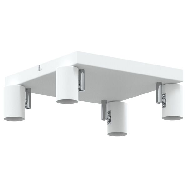 vidaXL Ceiling Spotlight 4 Way Adjustable Λευκό E27