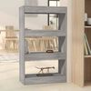 vidaXL Βιβλιοθήκη/Διαχωρ. Χώρου Γκρι Sonoma 60x30x103 εκ Επεξεργ. Ξύλο