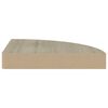 vidaXL Ράφια Τοίχου 2 τεμ. Χρώμα Δρυός 25x25x3,8 εκ. από MDF