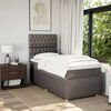 vidaXL &Kappa;&rho;&epsilon;&beta;ά&tau;&iota; Boxspring &mu;&epsilon; &Sigma;&tau;&rho;ώ&mu;&alpha; Taupe 100 x 200 &epsilon;&kappa;. &Upsilon;&phi;&alpha;&sigma;&mu;ά&tau;&iota;&nu;&omicron;