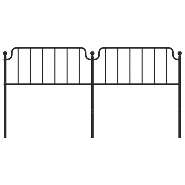 vidaXL Κεφαλάρι Μαύρο 200 εκ. Μεταλλικό