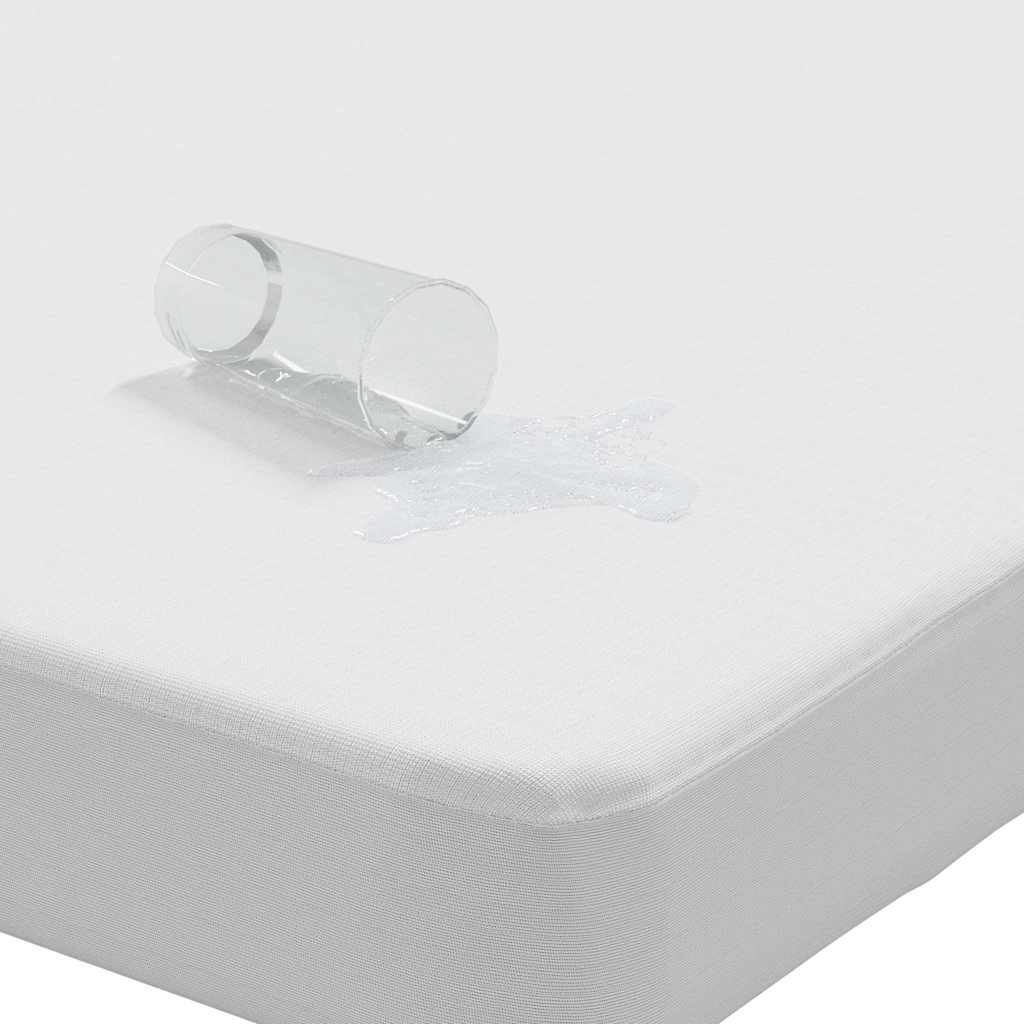 vidaXL Προστατευτικό στρώματος Λευκό 180x220 εκ. Αδιάβροχο
