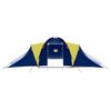 vidaXL Σκηνή Camping 9 Ατόμων Μπλε / Κίτρινο Υφασμάτινη