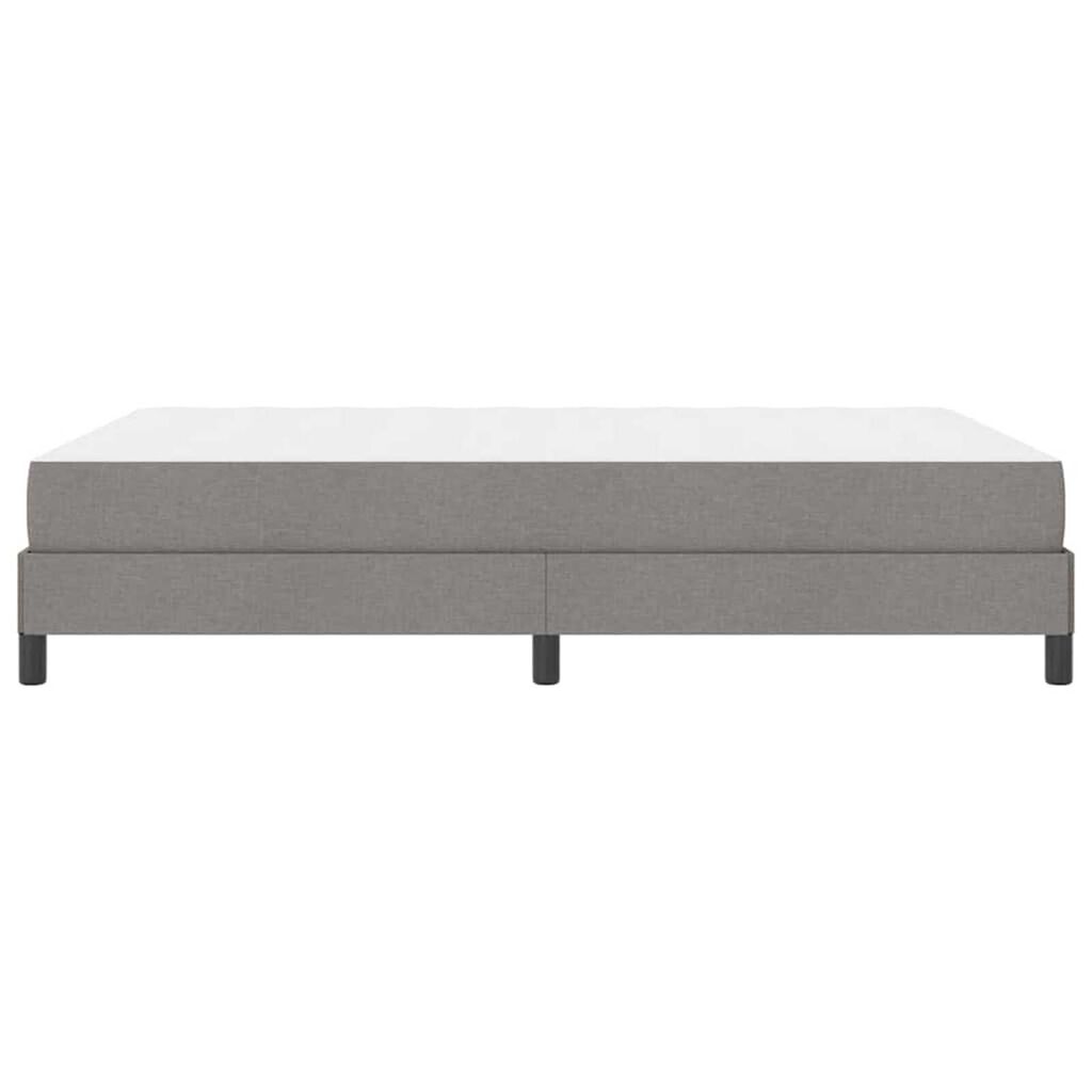 vidaXL Κρεβάτι με ελατήρια με στρώμα Taupe 160 x 200 cm ύφασμα