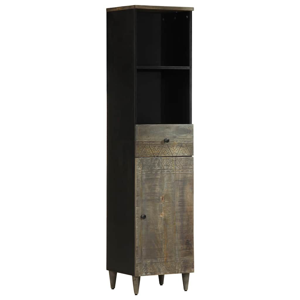 vidaXL Ντουλάπι Μπάνιου 38 x 33 x 160 εκ. από Μασίφ Ξύλο Μάνγκο