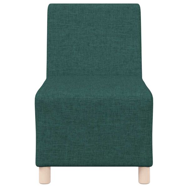 vidaXL Μοναδικός Καναπές χωρίς Χερούλια 3 pcs Σκούρο πράσινο