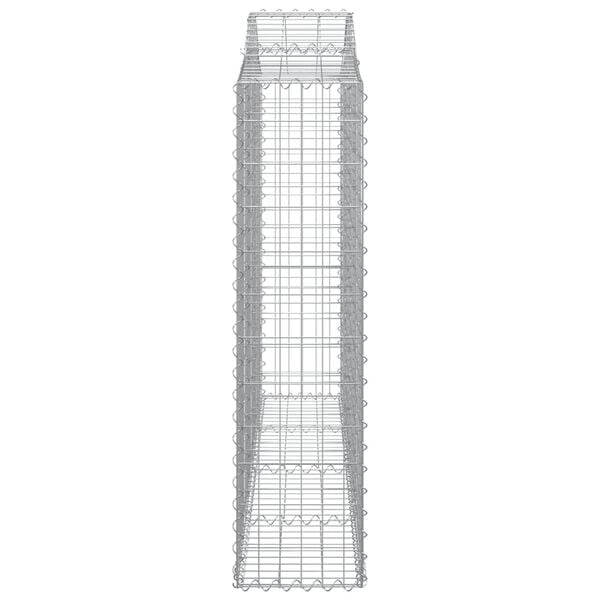 vidaXL Συρματοκιβώτια Τοξωτά 12 τεμ. 200x30x120/140 εκ. Γαλβαν. Ατσάλι