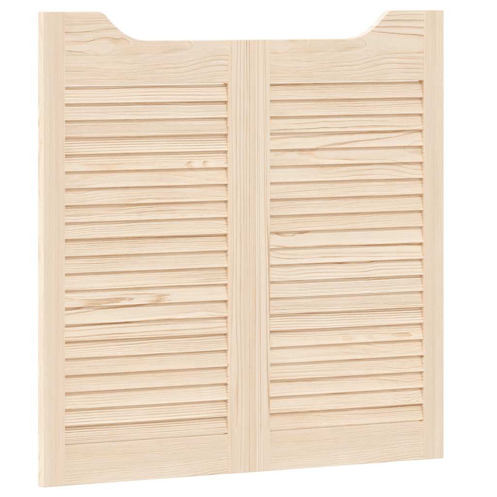 vidaXL Ανοιγόμενες πόρτες περσίδες 2 ζευγών 80x80 cm μασίφ ξύλο πεύκο