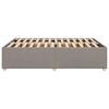 vidaXL Σκελετός Κρεβατιού Χωρίς Στρώμα Taupe 140x200 εκ. Υφασμάτινο