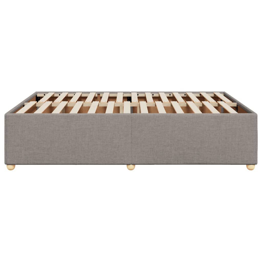 vidaXL Σκελετός Κρεβατιού Χωρίς Στρώμα Taupe 140x200 εκ. Υφασμάτινο