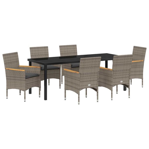 vidaXL &Sigma;έ&tau; &phi;&alpha;&gamma;&eta;&tau;&omicron;ύ &gamma;&iota;&alpha; &kappa;ή&pi;&omicron; &mu;&epsilon; &mu;&alpha;&xi;&iota;&lambda;ά&rho;&iota; 7 pcs &Gamma;&kappa;&rho;&iota; &sigma;&upsilon;&nu;&theta;&epsilon;&tau;&iota;&kappa;ό &rho;&alpha;&tau;ά&nu;