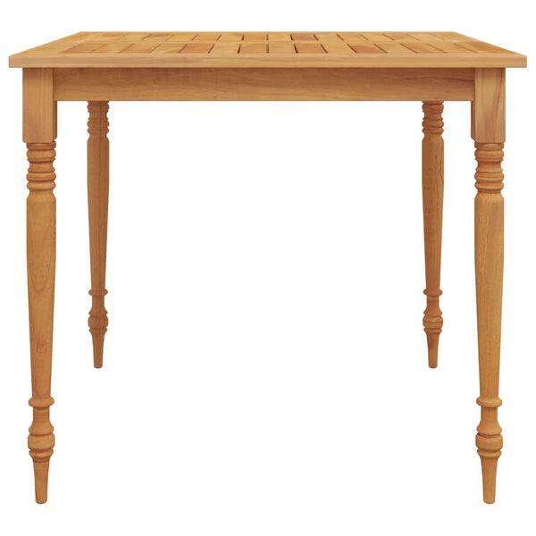 vidaXL Τραπέζι Batavia 85 x 85 x 75 εκ. από Μασίφ Ξύλο Teak