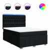 vidaXL &Kappa;&rho;&epsilon;&beta;ά&tau;&iota; Boxspring &mu;&epsilon; &Sigma;&tau;&rho;ώ&mu;&alpha; &Mu;&alpha;ύ&rho;&omicron; 140x190 &epsilon;&kappa;. &Upsilon;&phi;&alpha;&sigma;&mu;ά&tau;&iota;&nu;&omicron;