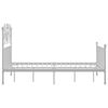 vidaXL Πλαίσιο Κρεβατιού Λευκό 120 x 200 εκ. Μεταλλικό