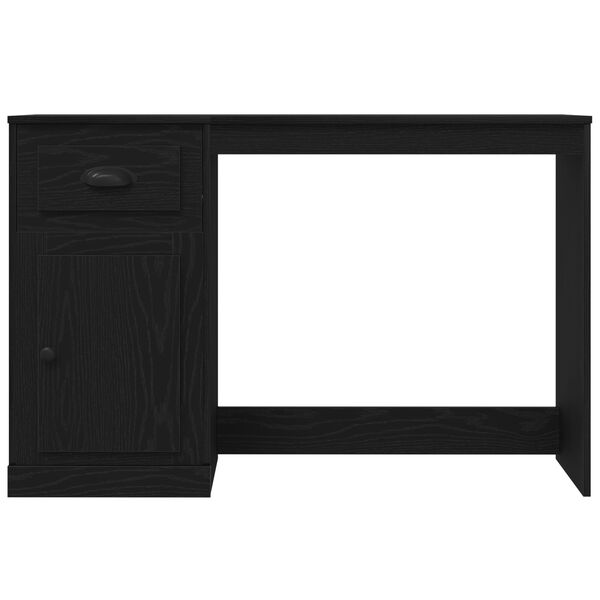vidaXL Γραφείο Μαύρη δρυς 50 x 115 x 75 εκ. Επεξεργασμένο ξύλο