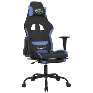 vidaXL &Kappa;&alpha;&rho;έ&kappa;&lambda;&alpha; &Mu;&alpha;&sigma;ά&zeta; Gaming &Mu;&alpha;ύ&rho;&eta;/&Mu;&pi;&lambda;&epsilon; Ύ&phi;&alpha;&sigma;&mu;&alpha; &mu;&epsilon; &Upsilon;&pi;&omicron;&pi;ό&delta;&iota;&omicron;