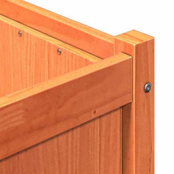 vidaXL Ζαρντινιέρα Καφέ Κεριού 150 x 50 x 70 εκ. από Μασίφ Ξύλο Πεύκου