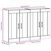 vidaXL Ντουλάπια Τοίχου 2 pcs Παλαιό ξύλο 69.5 x 34 x 90 εκ.