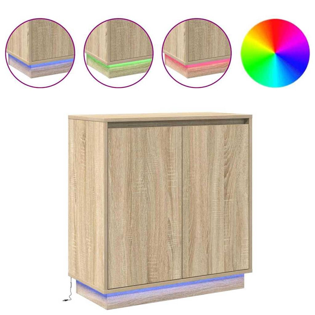 vidaXL Κομοδίνο Δρύς Sonoma 71 x 34.5 x 75 εκ. Επεξεργασμένο ξύλο