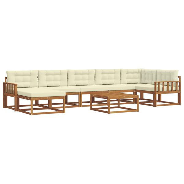 vidaXL &Sigma;&epsilon;&iota;&rho;ά &Kappa;&alpha;&nu;&alpha;&pi;έ &Epsilon;&xi;&omega;&tau;&epsilon;&rho;&iota;&kappa;&omicron;ύ &mu;&epsilon; &mu;&alpha;&xi;&iota;&lambda;ά&rho;&iota; 8 pcs &Phi;&upsilon;&sigma;&iota;&kappa;ό &kappa;&alpha;&iota; &Kappa;&rho;έ&mu;&alpha;